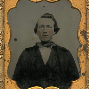 Quarter and Sixth Plate tintypes of Pvt. George A. Mears, Co. F, 16th NC Infantry